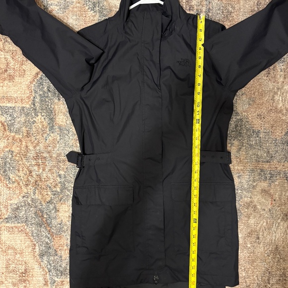 The North Face Women's Tomales Bay Full-Zip Rain Jacket M Black Logo No Hood - Picture 9 of 10